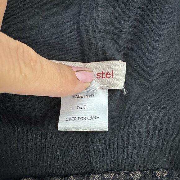 Mel En Stel Unisex Beanie Wool Textured Slouchy Modern Lux Lined Black Small EUC - Picture 11 of 13